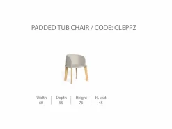 Sedia CleoSoft/Wood