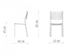 Sedia da giardino Alice