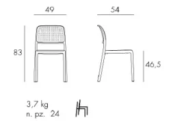Sedia da giardino Bora Bistrot