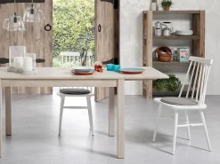 Sedia Kenza legno caucciù