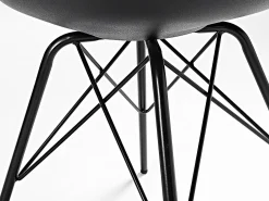 Sedia Liga metallo e pelle
