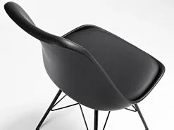 Sedia Liga metallo e pelle