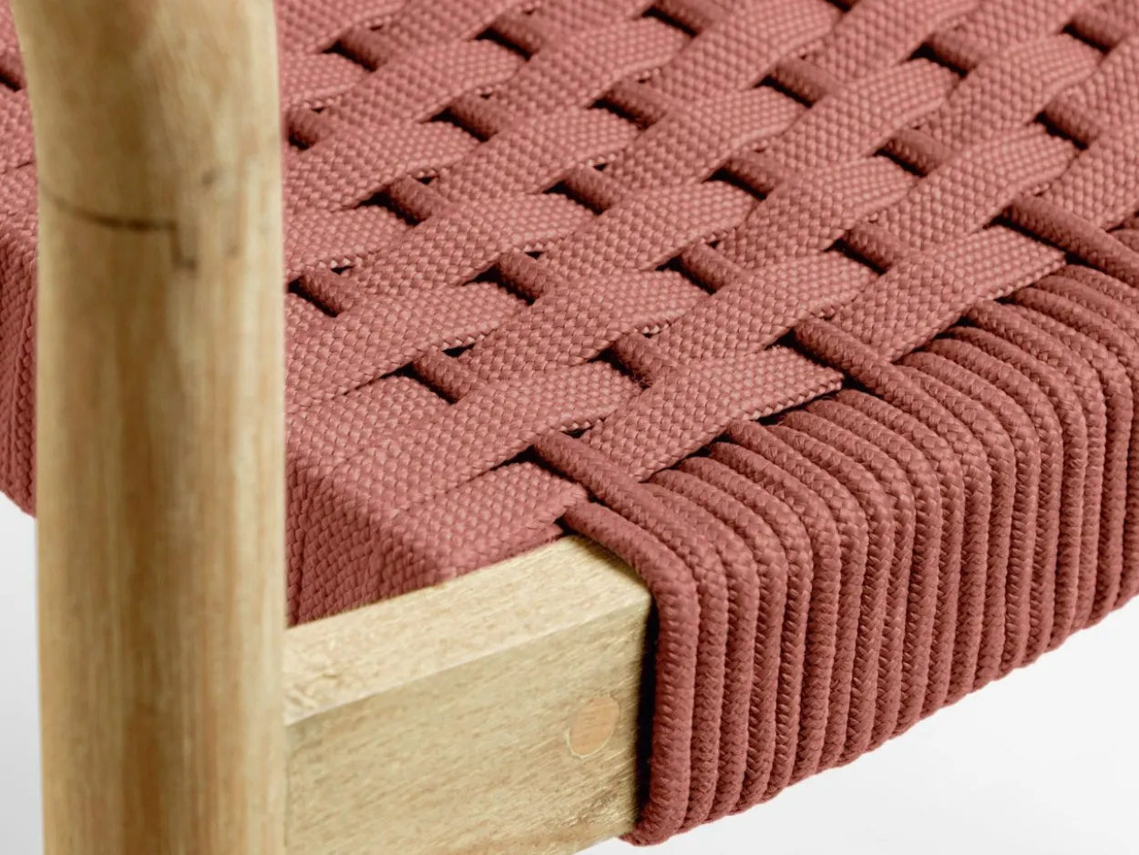 Sedia Sherman legno e corda