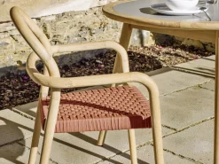 Sedia Sherman legno e corda