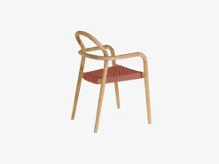Sedia Sherman legno e corda