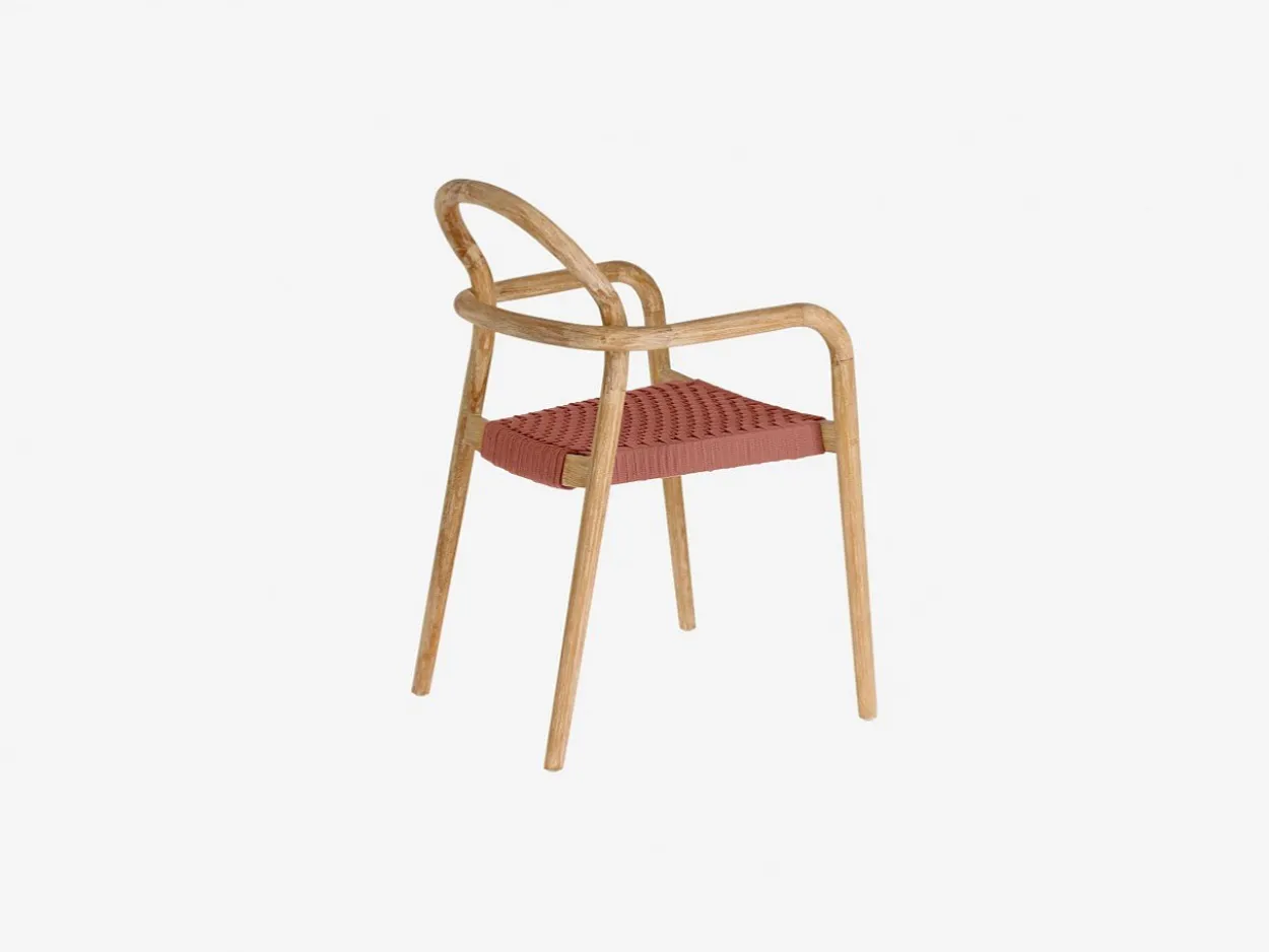 Sedia Sherman legno e corda