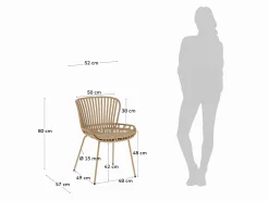 Sedia Surlup plastica e acciaio