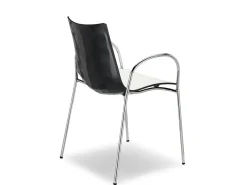 Sedia Zebra Bicolore con braccioli