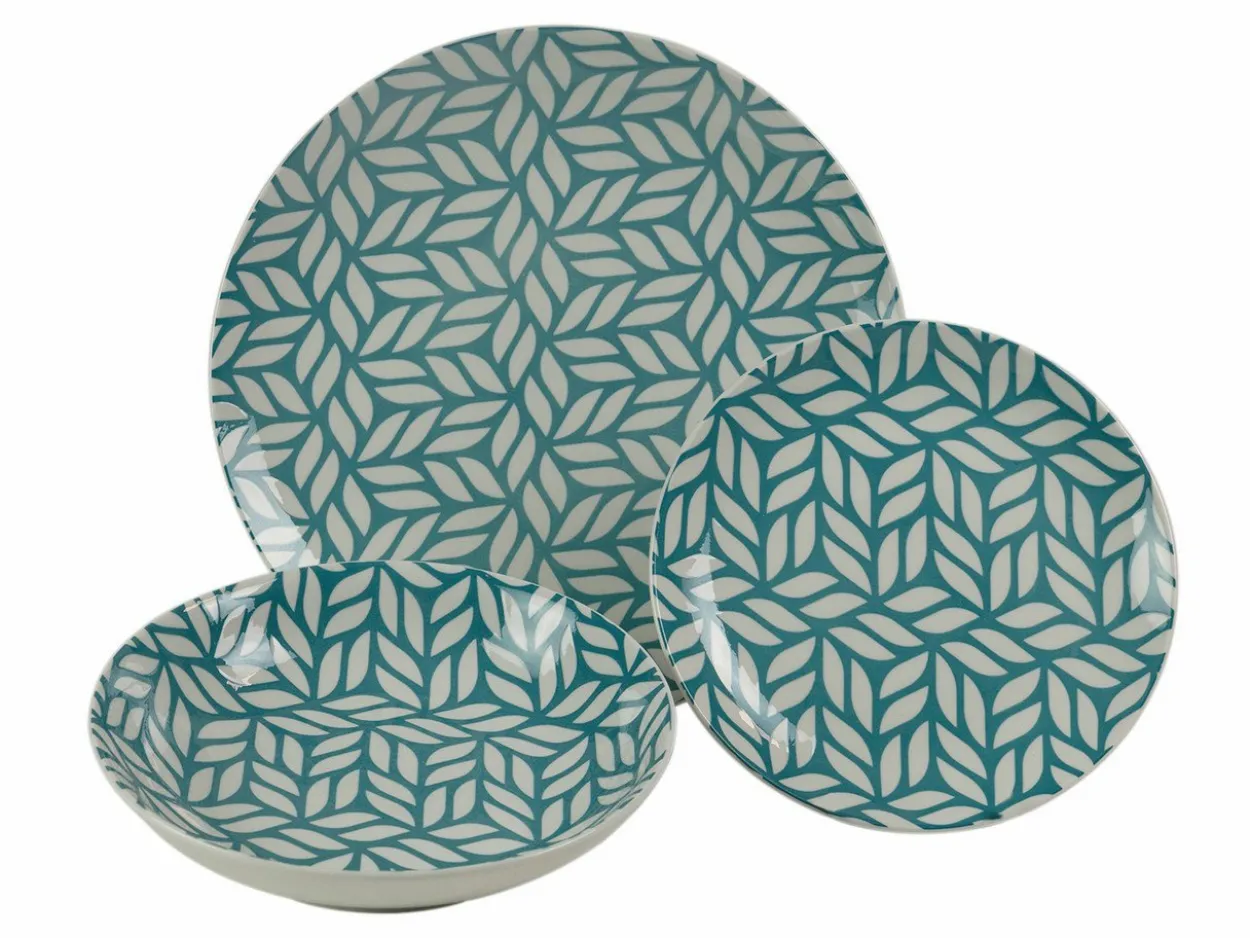 Servizio tavola Bali Leaf 18 pezzi in porcellana