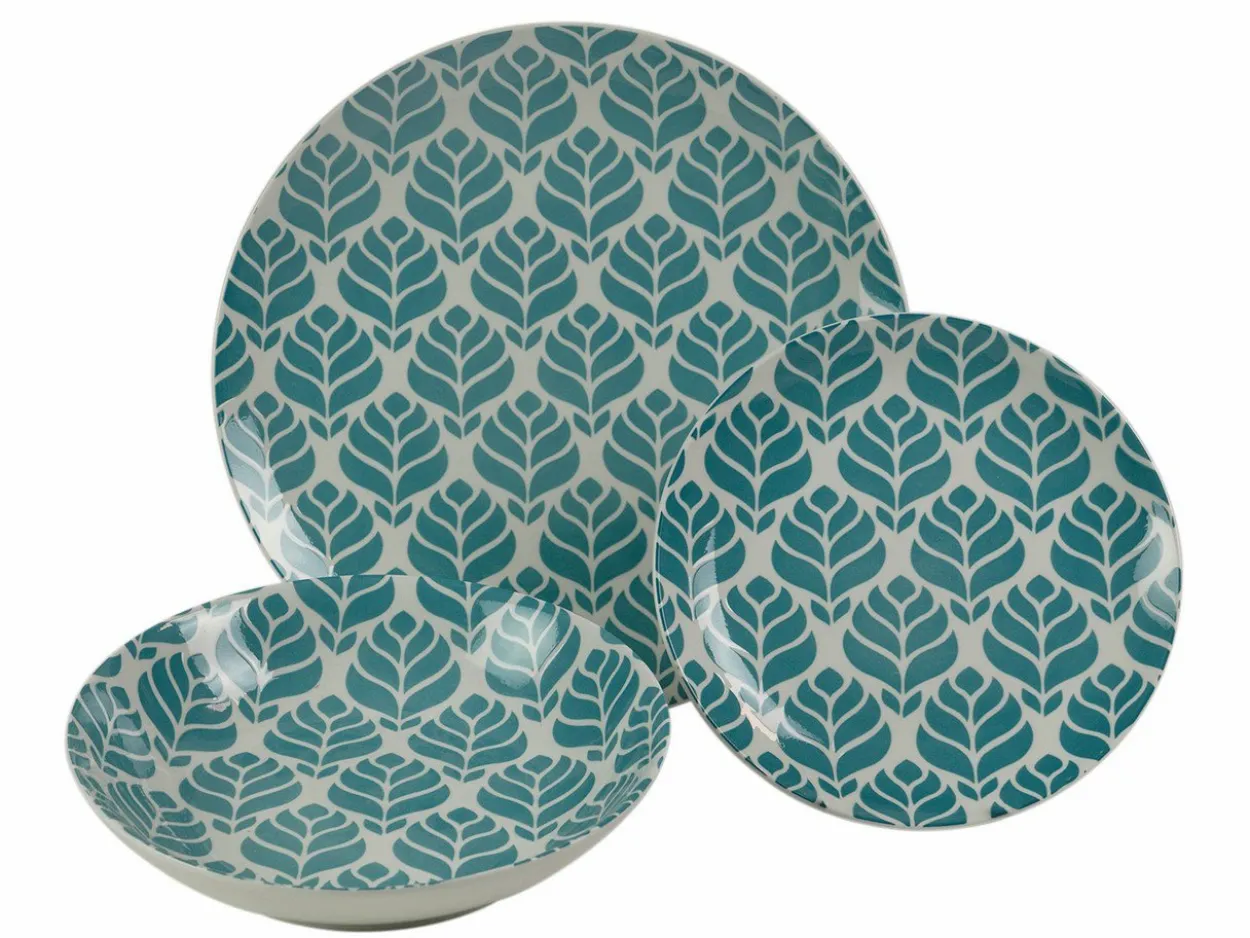 Servizio tavola Bali Leaf 18 pezzi in porcellana