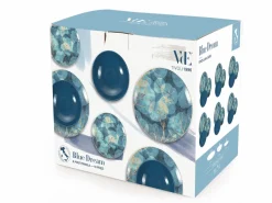 Servizio tavola Blue Dream 18 pezzi in porcellana e gres