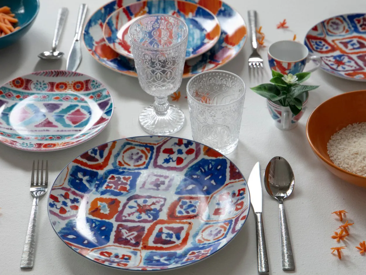 Servizio tavola Casablanca 18 pezzi in porcellana e gres