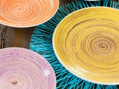 Servizio tavola New Acquarello 18 pezzi in porcellana e gres