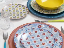 Servizio tavola New Acquarello 18 pezzi in porcellana e gres