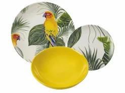 Servizio tavola Parrot Jungle 18 pezzi in porcellana