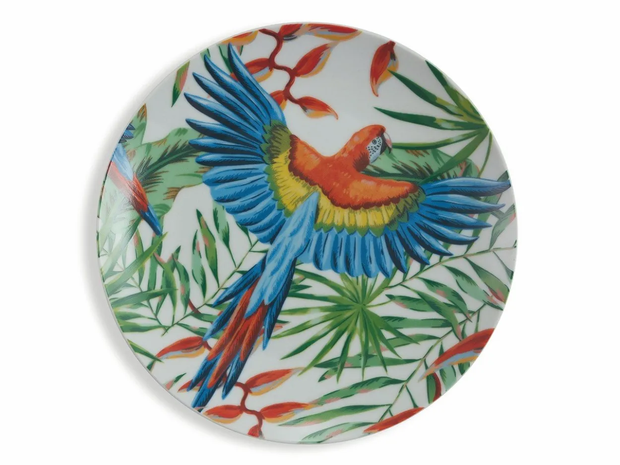 Servizio tavola Parrot Jungle 18 pezzi in porcellana