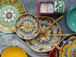 Servizio tavola Scilla 18 pezzi in porcellana e gres