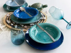 Servizio tavola Shades of Ocean 18 pezzi in gres