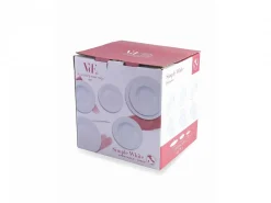 Servizio tavola Simple White 18 pezzi in porcellana