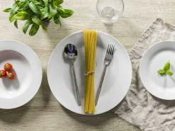 Servizio tavola Simple White 18 pezzi in porcellana