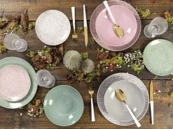 Servizio tavola Sparkle 18 pezzi in gres porcellanato