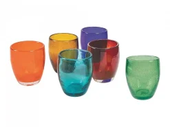 Set bicchieri Acapulco 6 pezzi 280ml in pasta di vetro soffiato