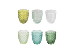 Set 6 bicchieri acqua Castle Greenery