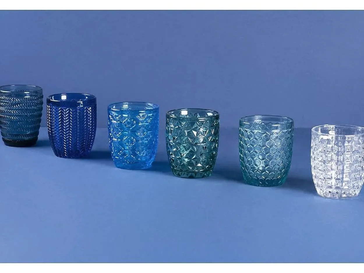Set 6 bicchieri acqua Geometrie Ocean