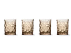Set 4 Bicchieri acqua in vetro colorato