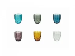 Set bicchieri acqua Royal 6 pezzi assortiti in vetro