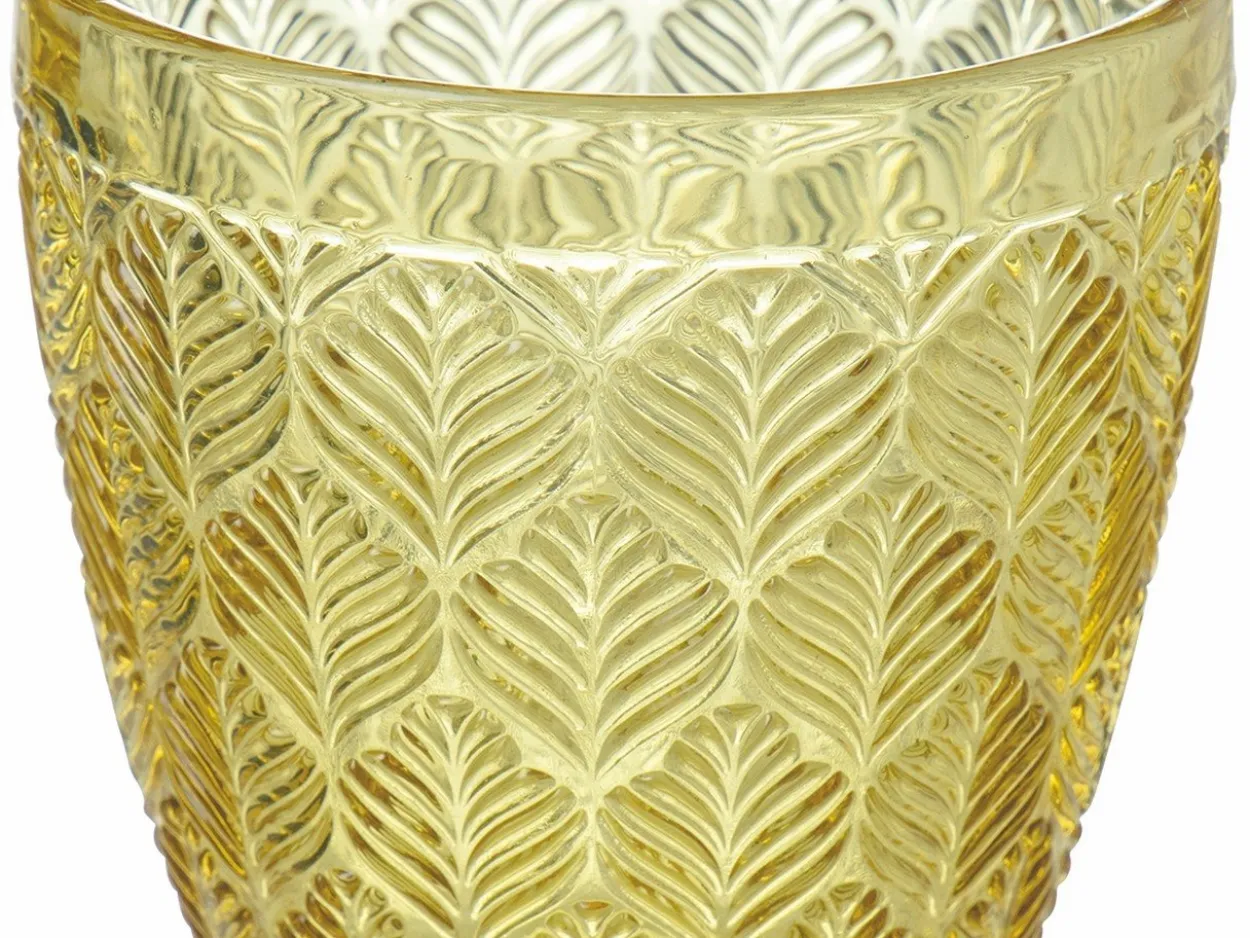 Set bicchieri Bali Leaf 6 pezzi 320 ml in vetro
