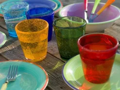 Set bicchieri Cancun 6 pezzi in pasta di vetro soffiato colorato