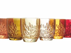 Set bicchieri Coral Shades of Amber 6 pezzi 340 ml in vetro