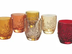 Set bicchieri Coral Shades of Amber 6 pezzi 340 ml in vetro