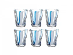 Set bicchieri Eolo Stripes 6 pezzi righe verticali