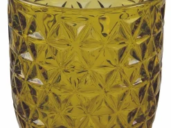 Set bicchieri Geometrie 6 pezzi in vetro colorato con lavorazione