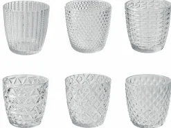 Set bicchieri Geometrie 6 pezzi 240 ml in vetro