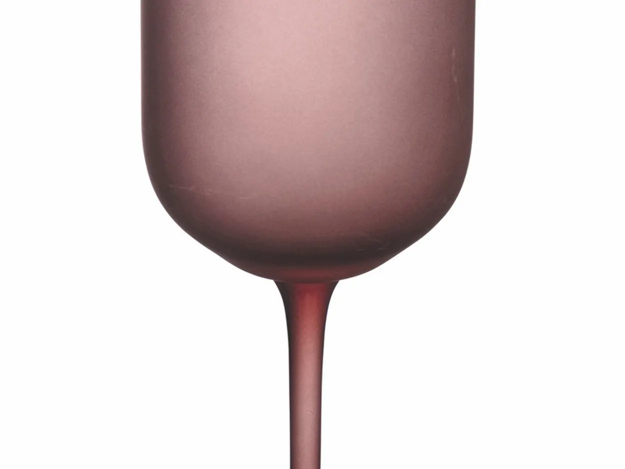 Set bicchieri Glamour 6 pezzi 350 ml in vetro frosted