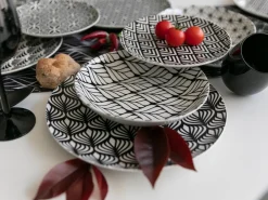 Set bicchieri Happy Hour Shiny Black 6 pezzi 370 ml in vetro