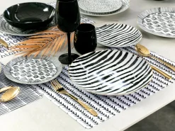 Set bicchieri Happy Hour Shiny Black 6 pezzi 370 ml in vetro