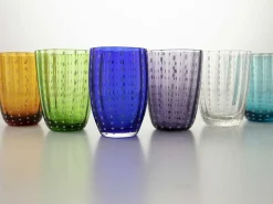 Set bicchieri Kalahari multicolor 1 - 6 pezzi in vetro