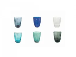 Set bicchieri Kalahar multicolor 2 - 6 pezzi in vetro