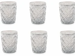 Set bicchieri Marrakech 6 pezzi 240 ml in vetro