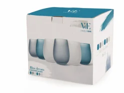 Set bicchieri Shades of Blue Dream 6 pezzi 500 ml in vetro