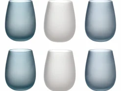 Set bicchieri Shades of Blue Dream 6 pezzi 500 ml in vetro