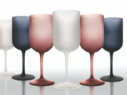 Set bicchieri Velvet 6 pezzi frosted 350 ml in vetro