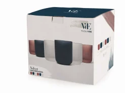 Set bicchieri Velvet 6 pezzi frosted 350 ml in vetro