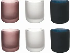 Set bicchieri Velvet 6 pezzi frosted 350 ml in vetro