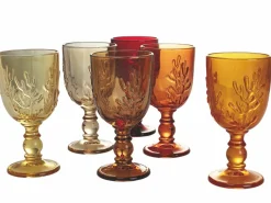 Set calici Coral Shades of Amber 6 pezzi 340 ml in vetro