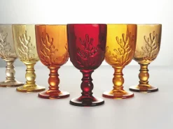 Set calici Coral Shades of Amber 6 pezzi 340 ml in vetro